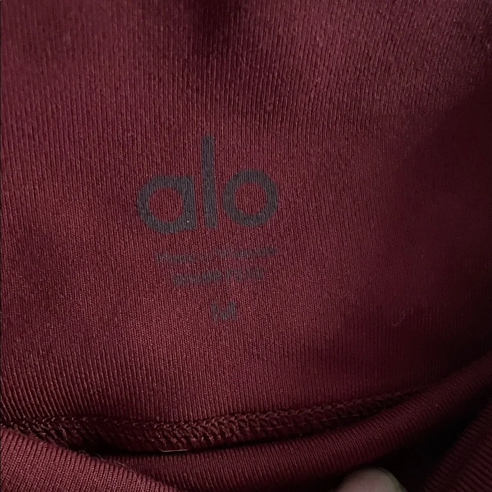 ALO Yoga Deep Burgundy High-Rise Leggings